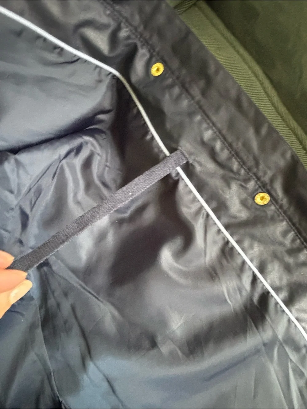 Tommy Hilfiger Navy Utility Field Jacket Gold Hardware Women’s Large